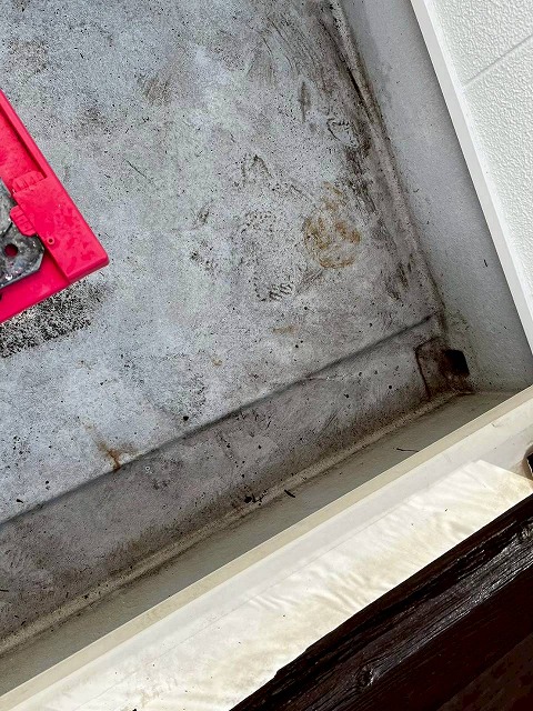 明石市　ベランダ防水工事　施工前